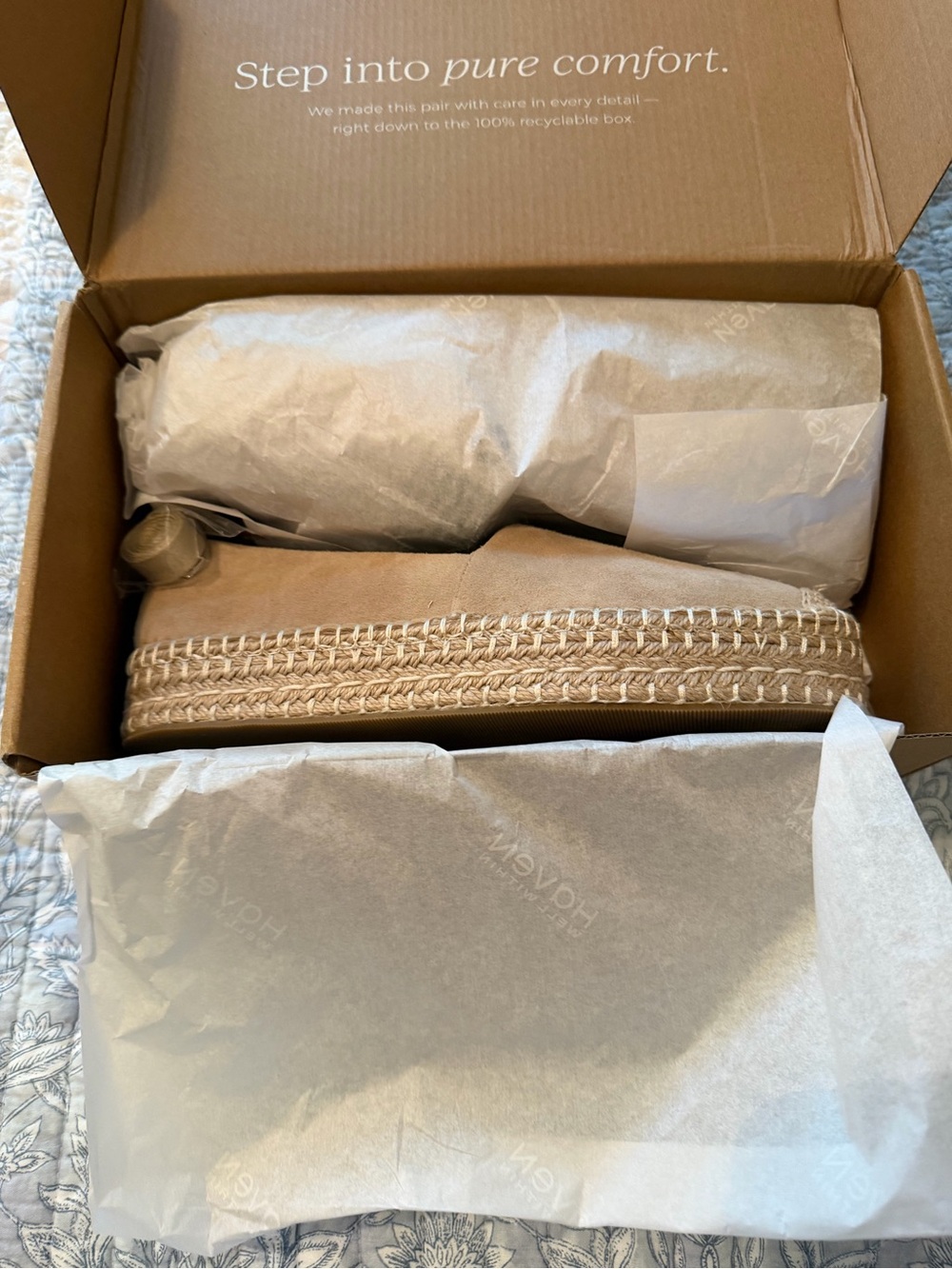 Linen-Tie Espadrille Platform in Beige - Picture 5 of 9